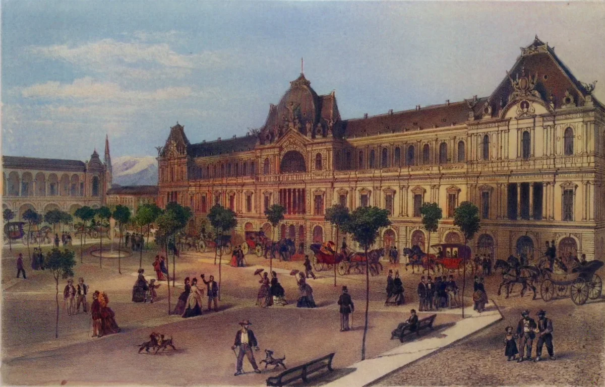 Santiago - Portal Fernández Concha (1872) — 1872 | Chile de Ayer