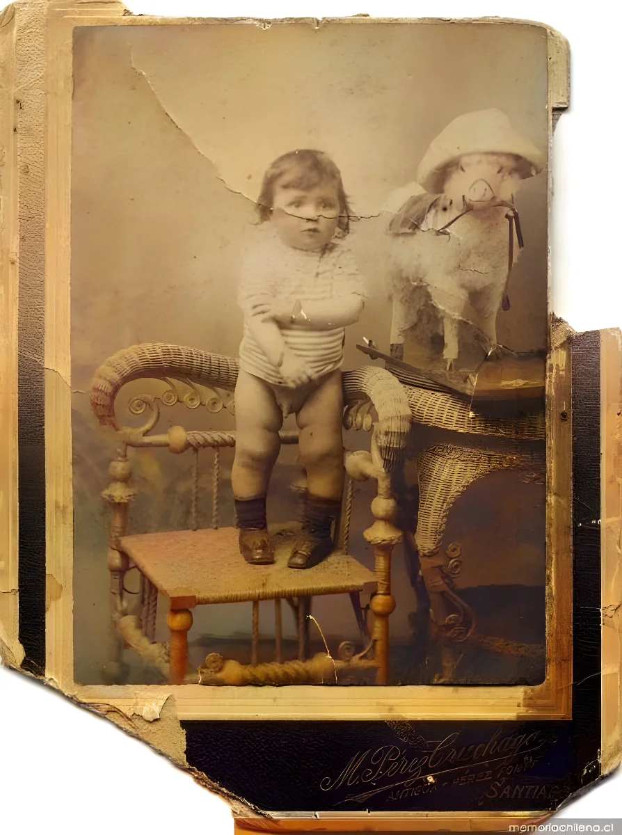 Julio Barrenechea a los dos años, 1912 — 1912 | Chile de Ayer