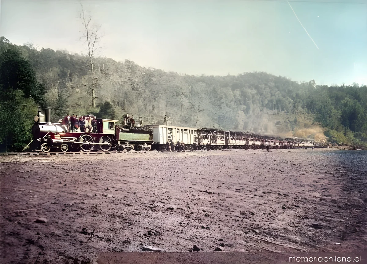 Ferrocarril de Valdivia a Osorno, hacia 1920 — 1920 | Chile de Ayer