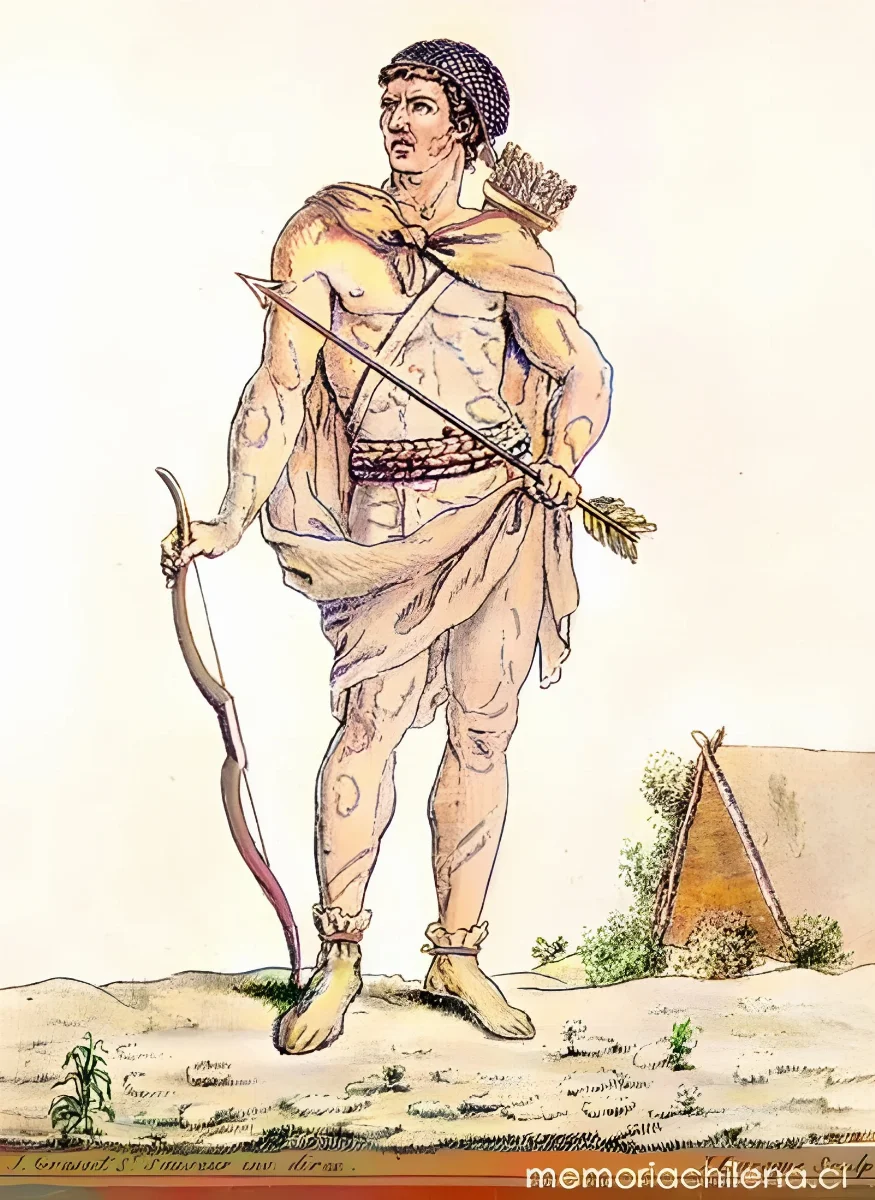 Sauvage de la Terre de Feu, hacia 1800 — 1800 | Chile de Ayer