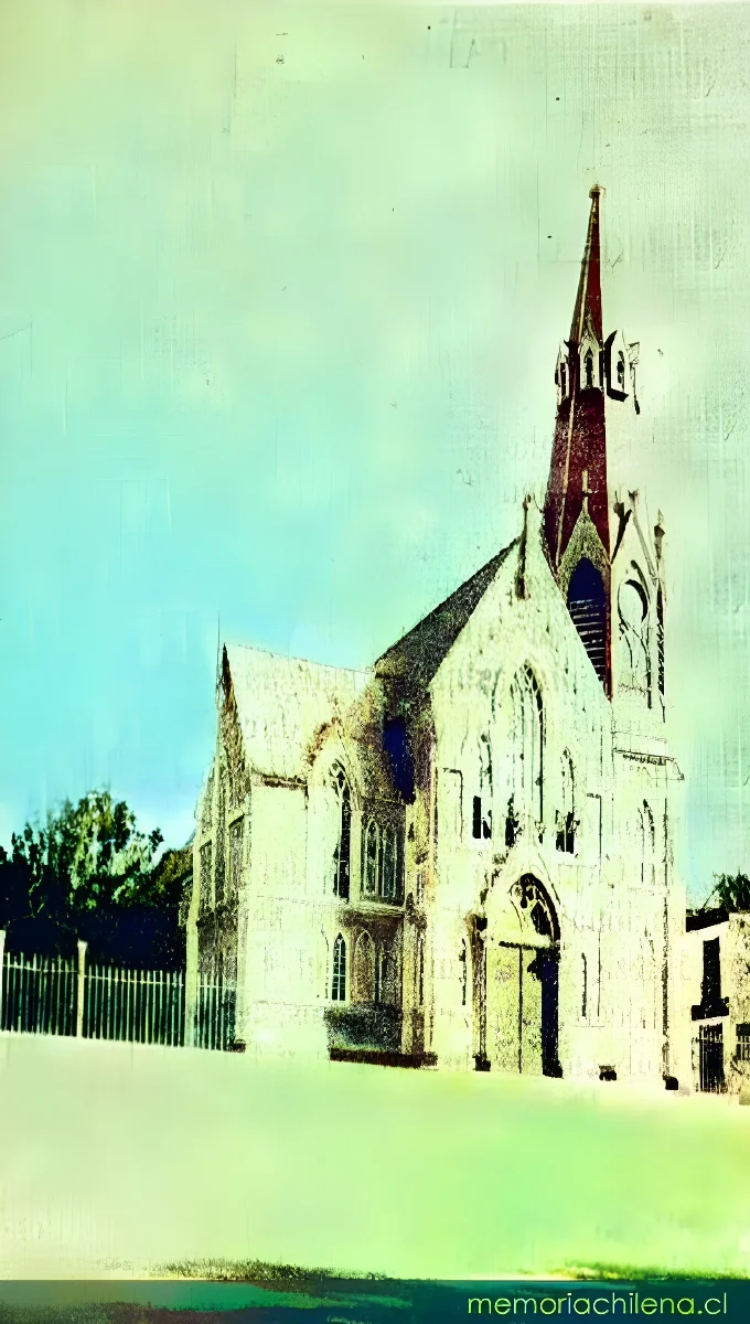 Iglesia en la Plaza de Arica, hacia 1920 — 1920 | Chile de Ayer