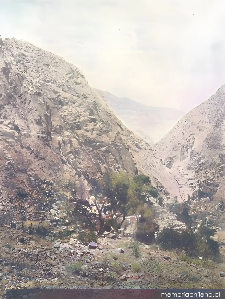 Ferrocarril de Arica a La Paz : trazado por Tacna a la Quebrada de Jamiraya, hacia 1905 — 1905 | Chile de Ayer