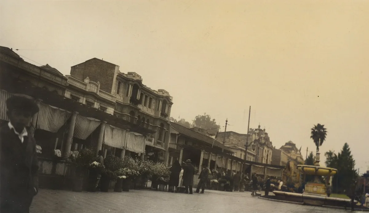 Mercado de flores, Santiago — aprox. 1870–1930 | Chile de Ayer