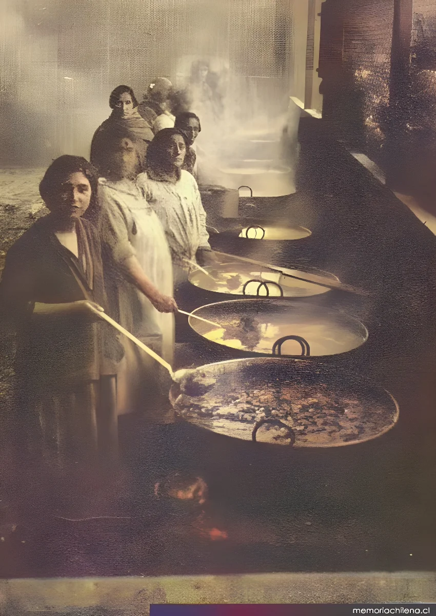 Ollas comunes para alimentar cesantes, 1932 — 1932 | Chile de Ayer