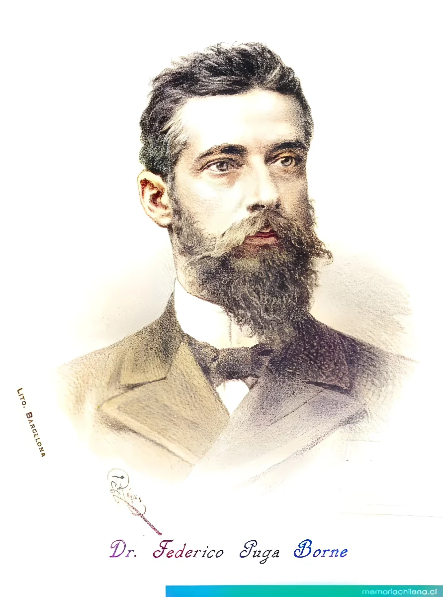 Dr. Federico Puga Borne, 1855-? — 1801 | Chile de Ayer