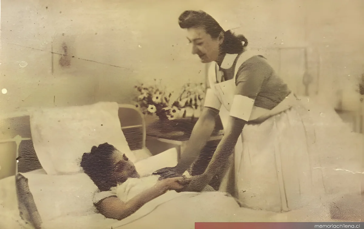Enfermera, hacia 1948 — 1948 | Chile de Ayer