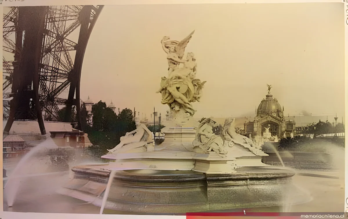 Fuente Monumental, 1889 — 1889 | Chile de Ayer