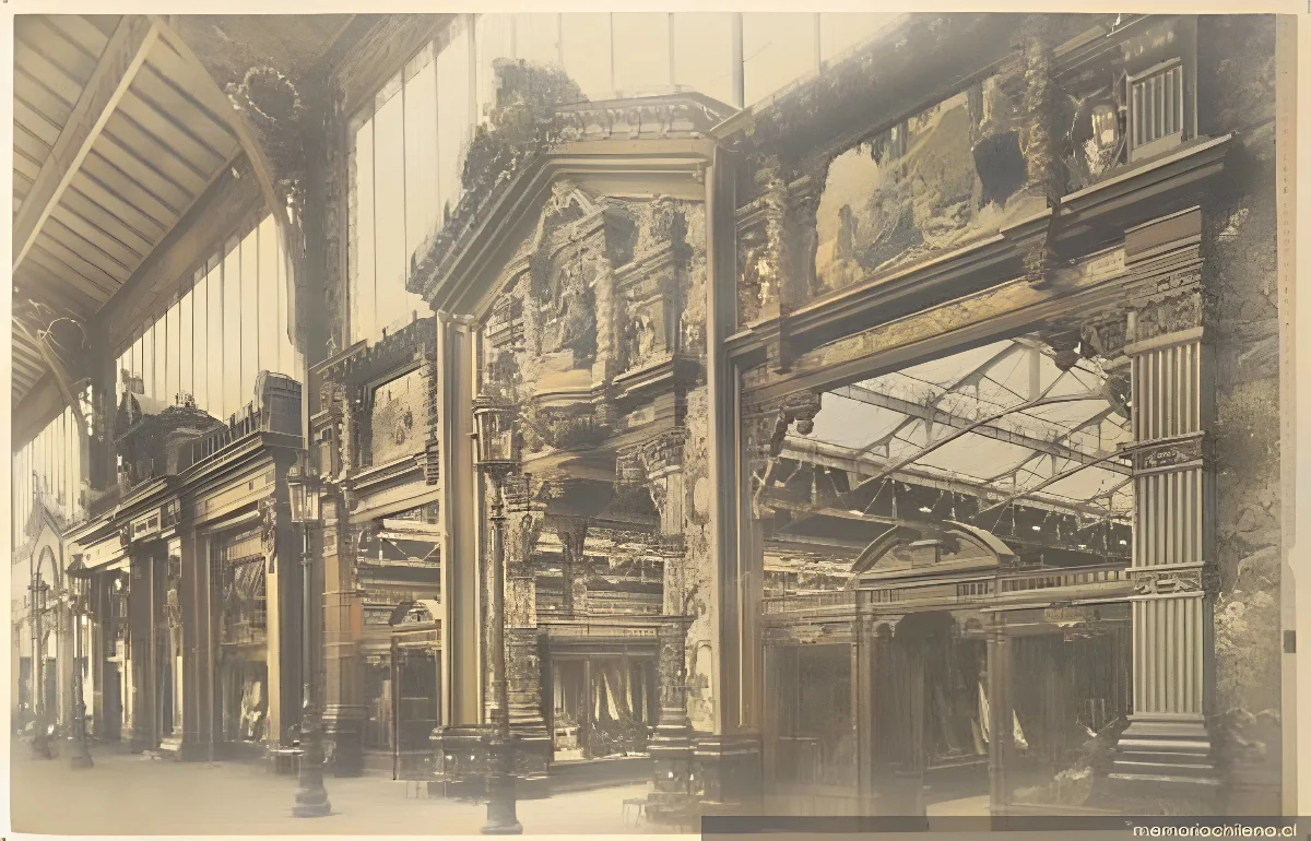 Puerta monumental, 1889 — 1889 | Chile de Ayer