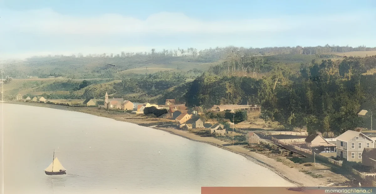 Frutillar y la laguna Llanquihue — 1890 | Chile de Ayer