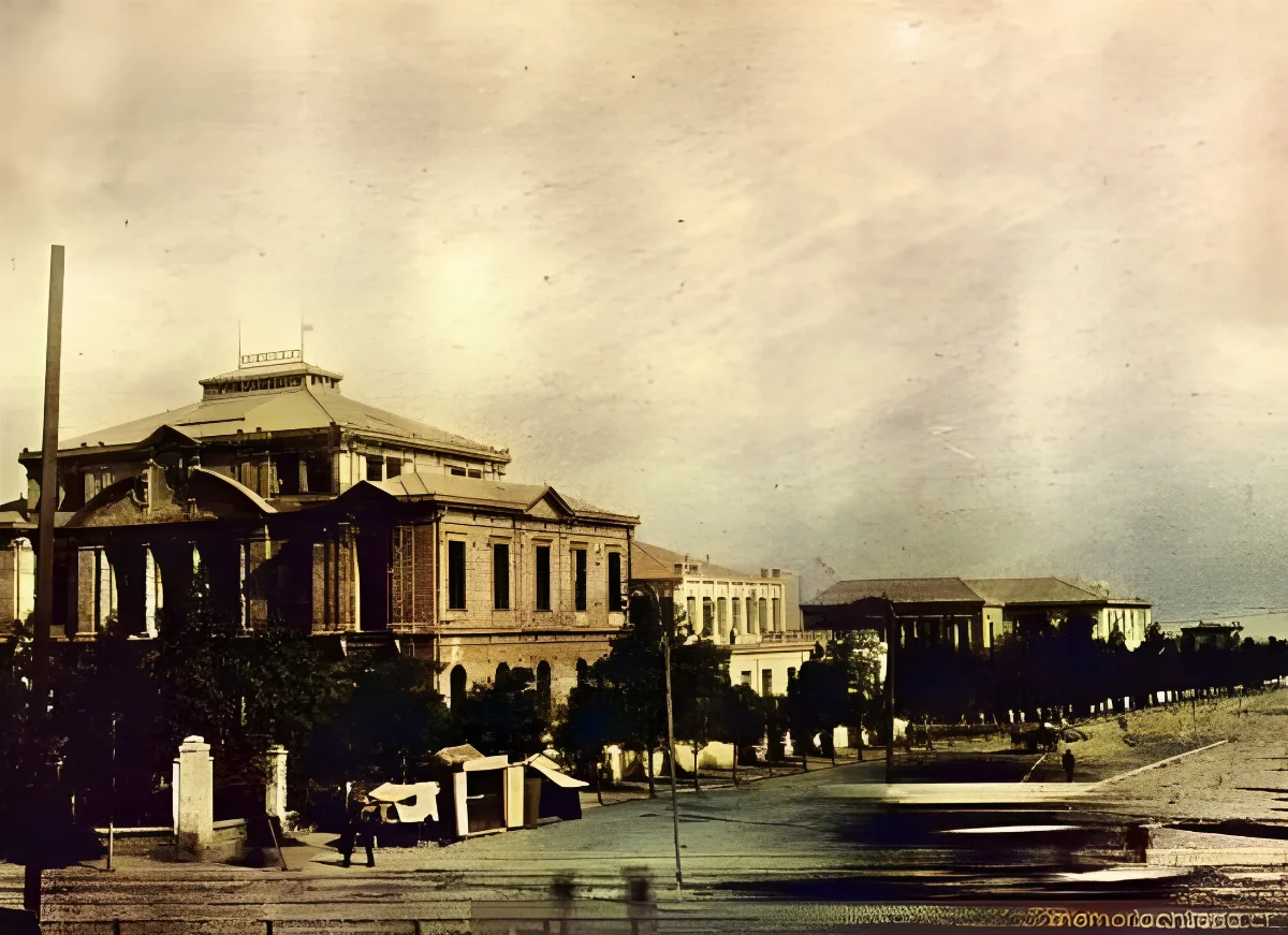 Vista panorámica del Instituto de Higiene, hacia 1910 — 1910 | Chile de Ayer