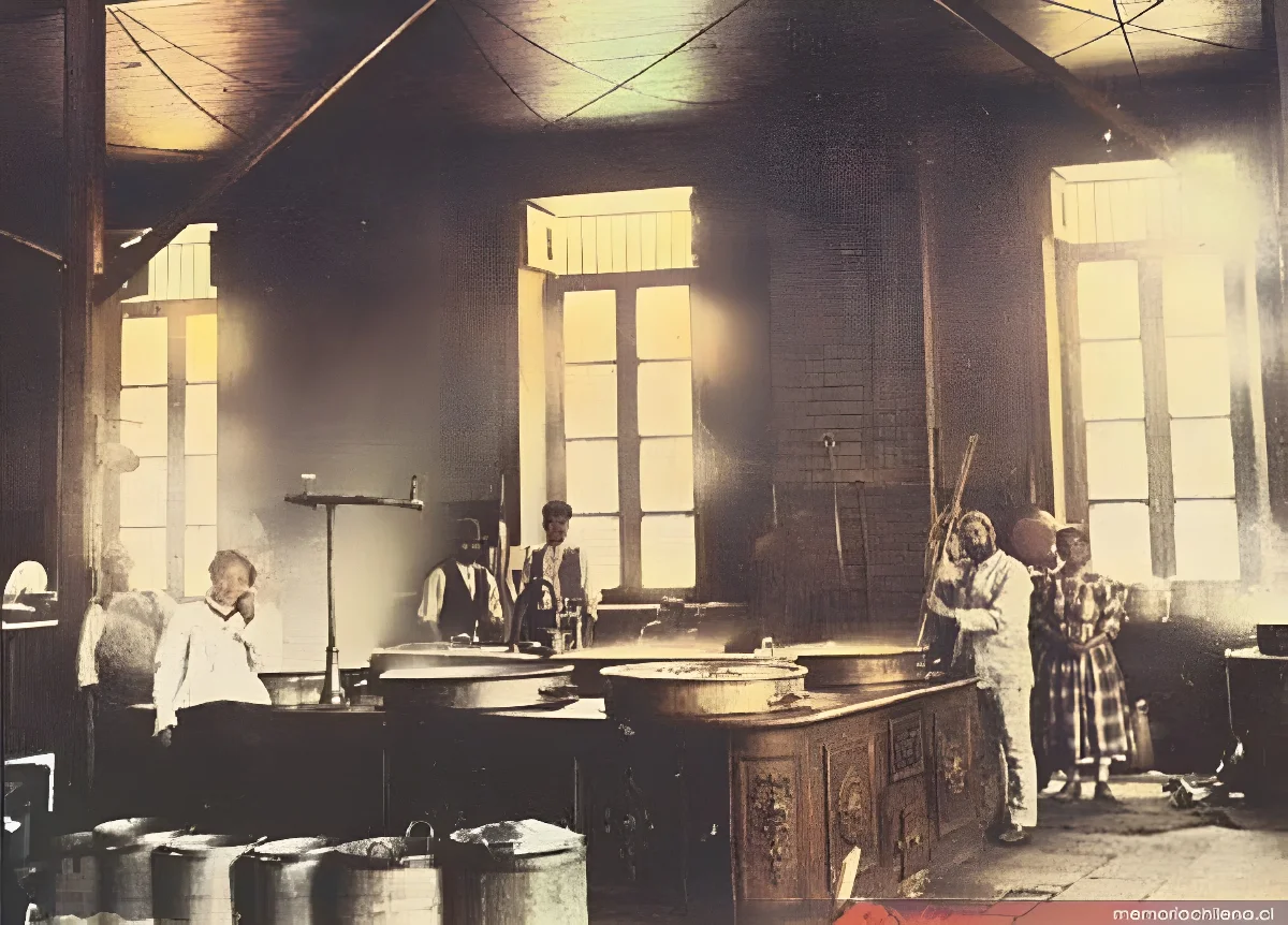 Cocina de la Casa de Orates, 1901 — 1901 | Chile de Ayer