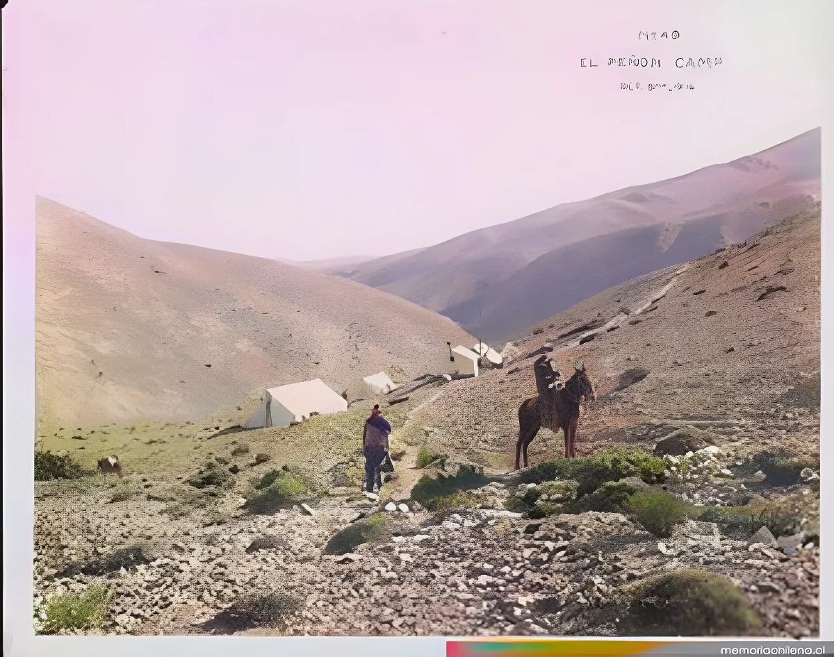 Campamento minero El Peñón, 1916 — 1916 | Chile de Ayer