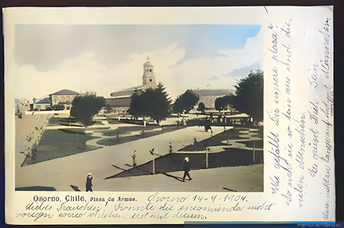 Plaza de Armas de Osorno, 1904 — 1904 | Chile de Ayer