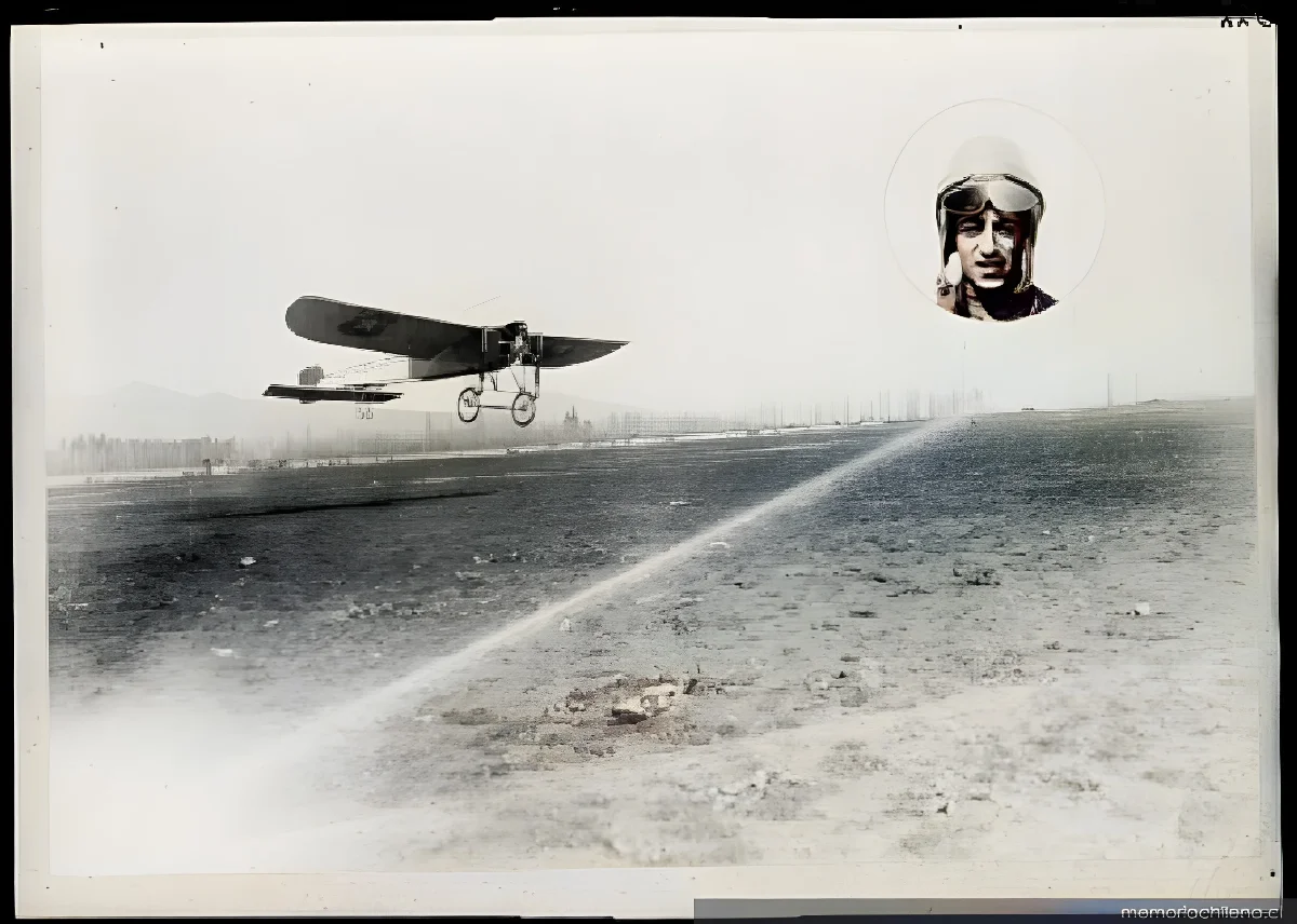 Arturo Urrutia, aviador — 1920 | Chile de Ayer