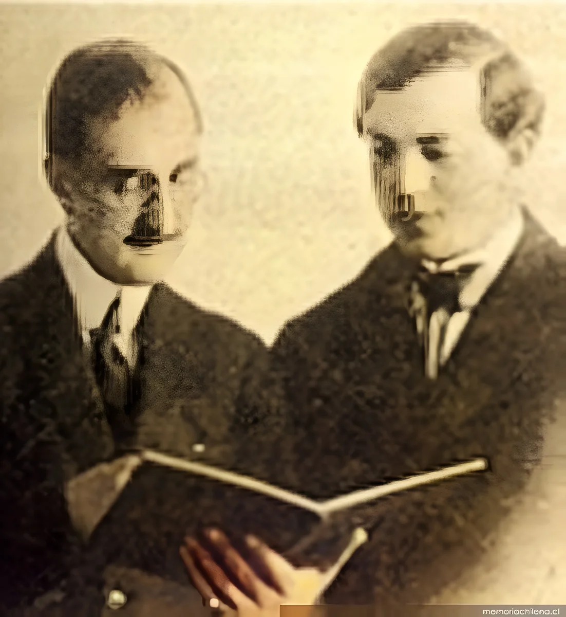 Enrique Soro con Luigi Stefano Giarda, junio, 1921 — 1921 | Chile de Ayer