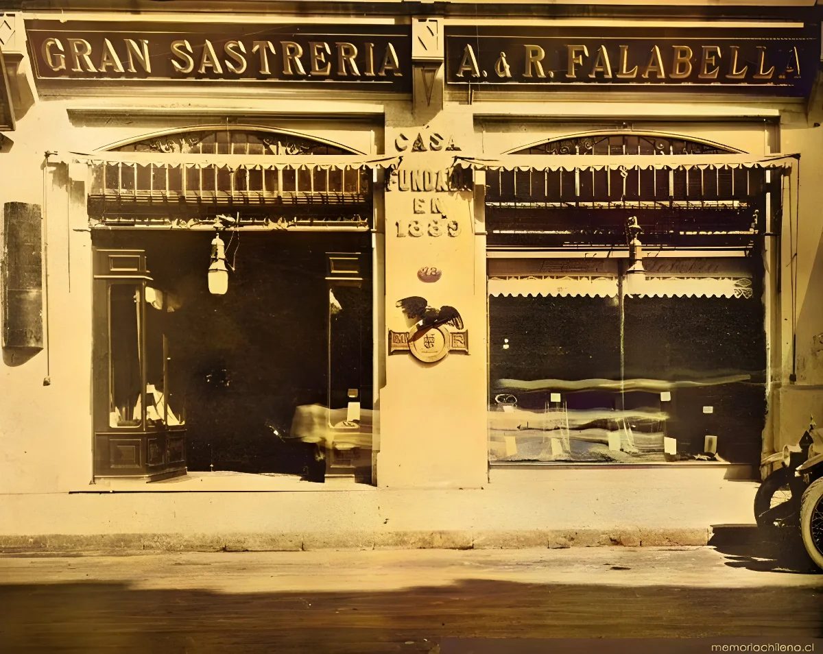 Sastreria Falabella en Santiago en calle Ahumada, 1926 — 1926 | Chile de Ayer