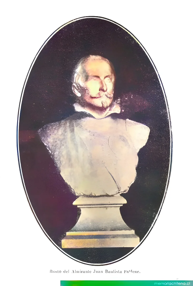 Busto del Almirante Juan Bautista Pastene, 1926 — 1926 | Chile de Ayer