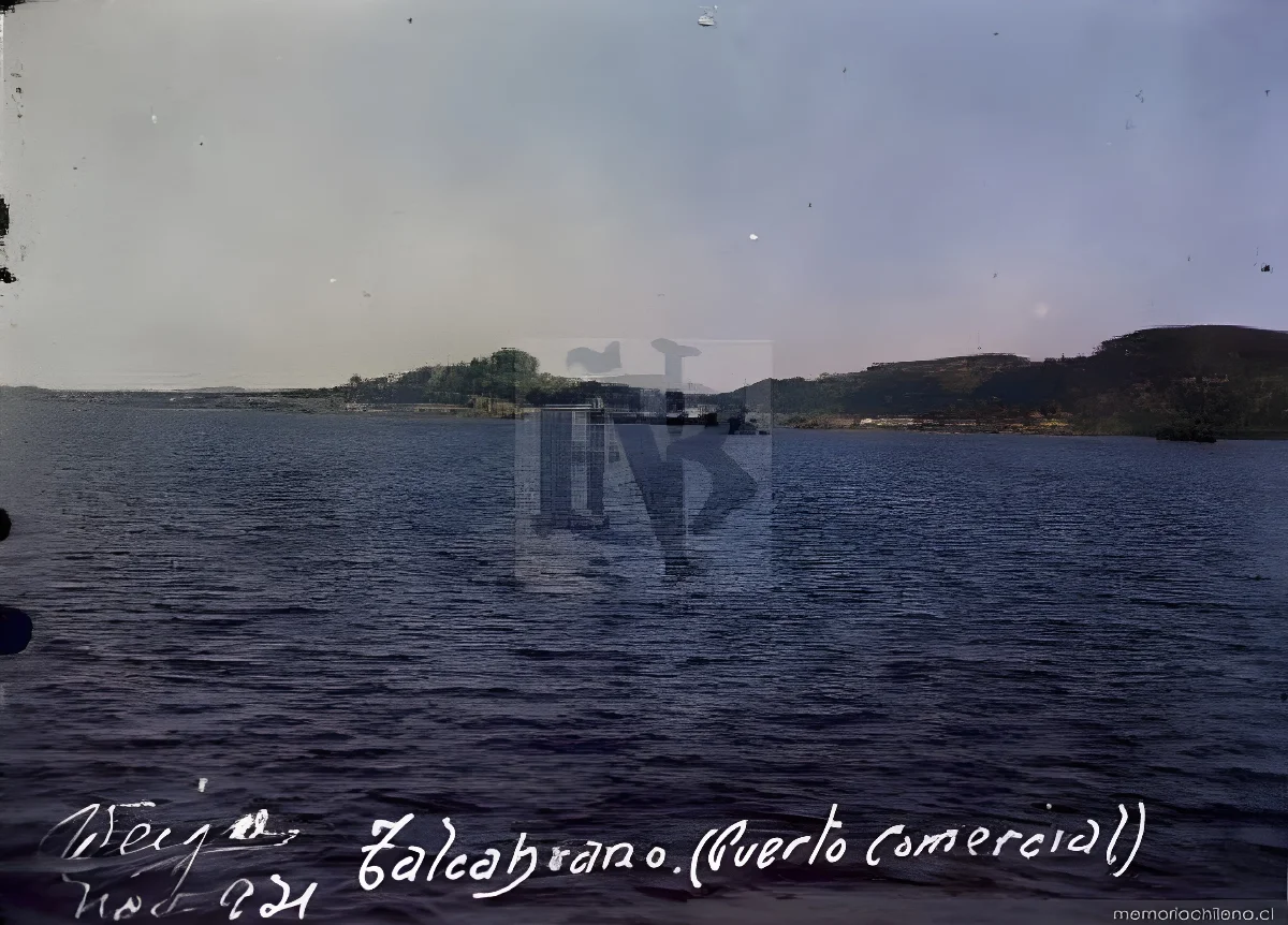 Puerto y bahía de Talcahuano, noviembre 1921 — 1921 | Chile de Ayer