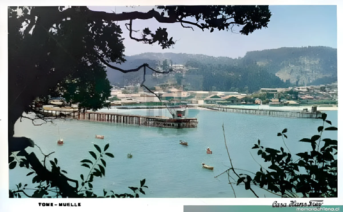 Muelle de Tomé, 1920 — 1920 | Chile de Ayer