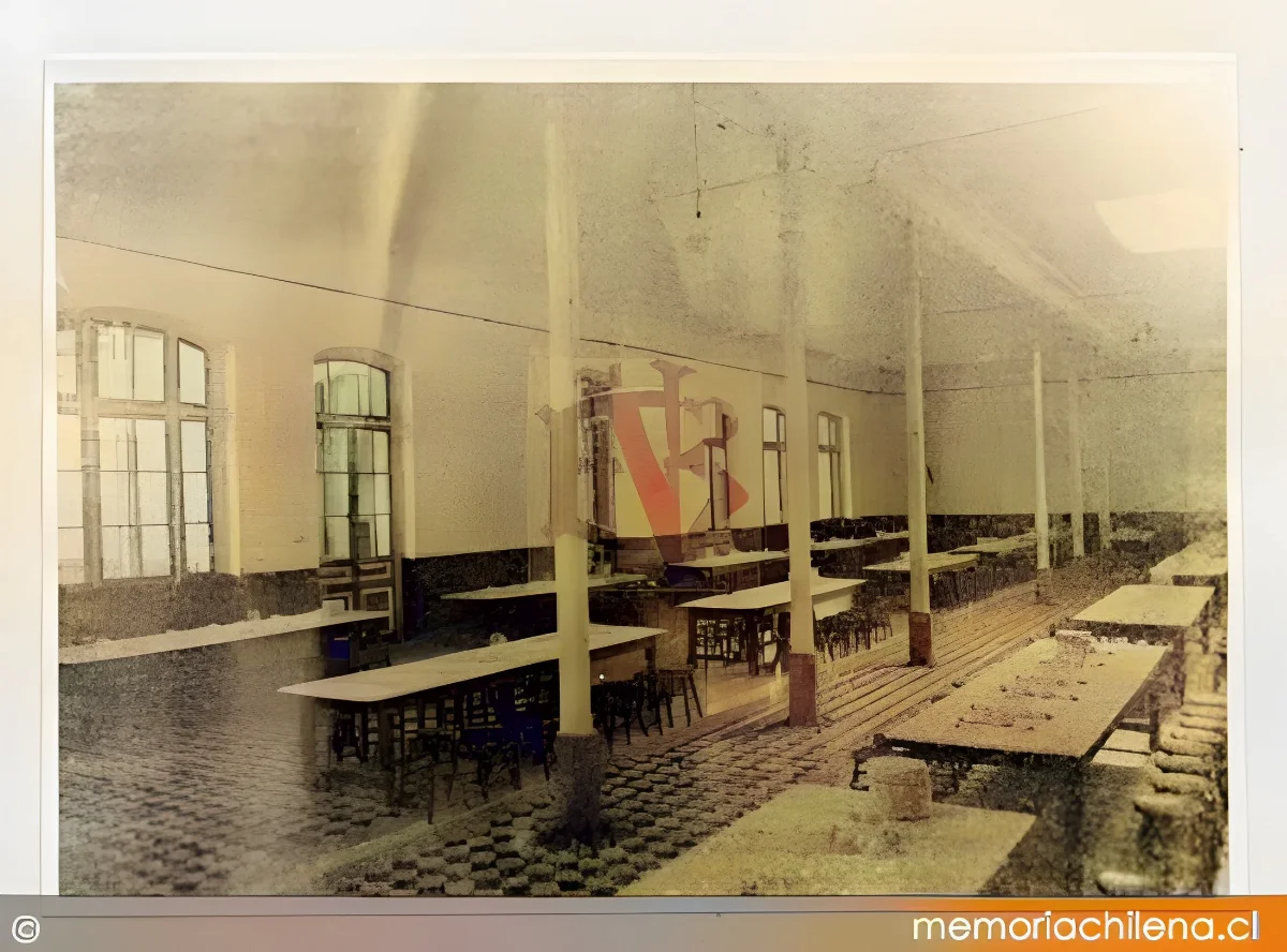 Comedor de alumnos de la Escuela de Artes y Oficios, 1934 — 1934 | Chile de Ayer
