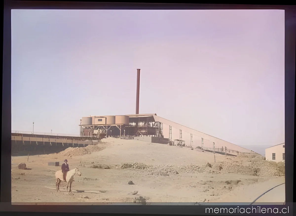 Instalaciones de la Oficina Salitrera Lina, 1918 — 1918 | Chile de Ayer