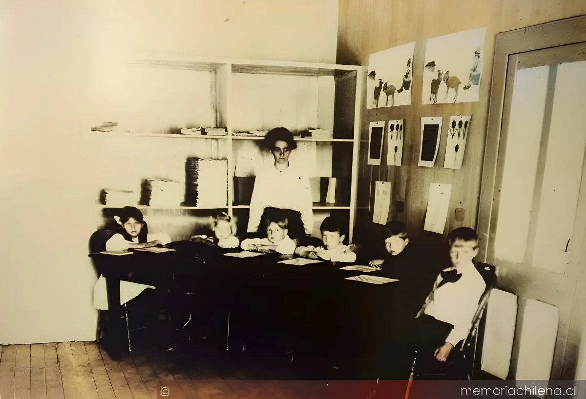 Nursery en población americana, 1920 — 1920 | Chile de Ayer