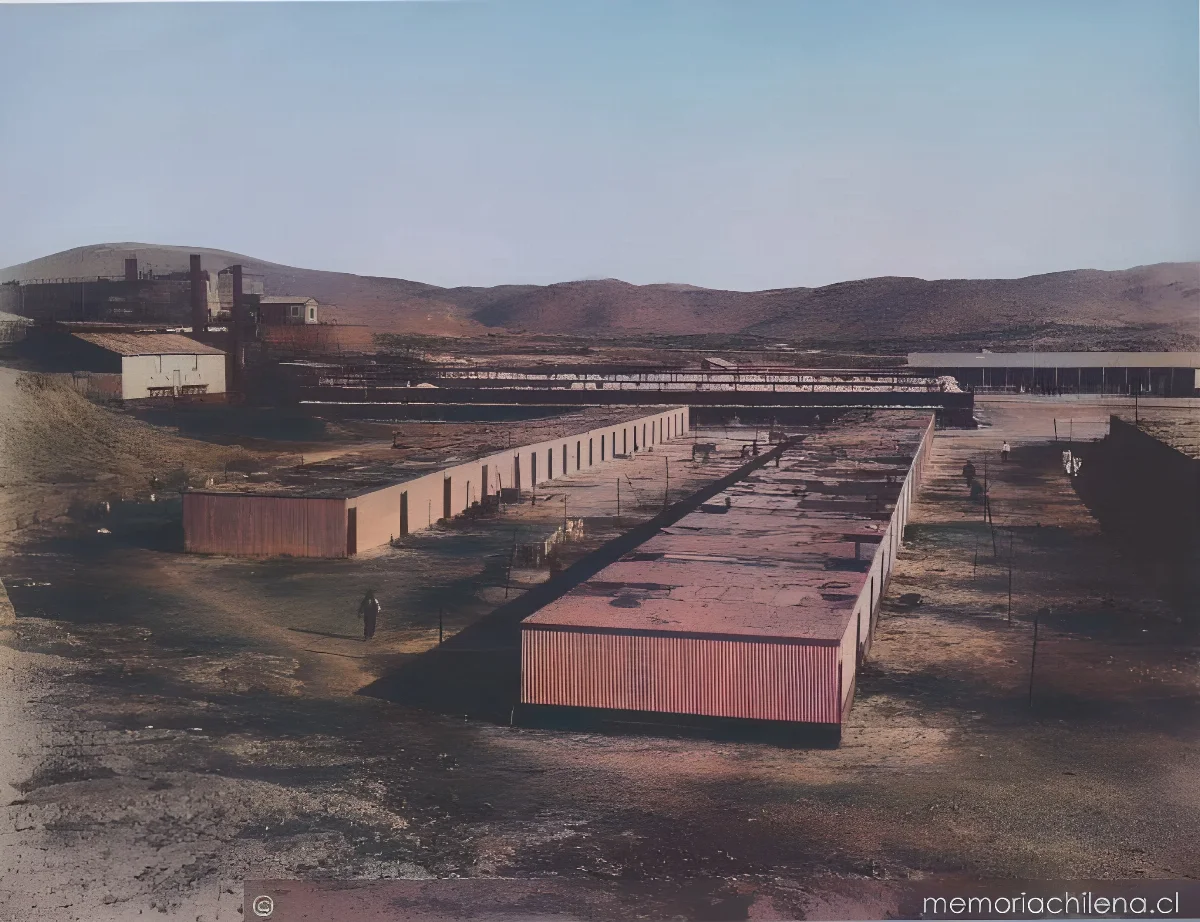 Oficina Puntunchara: campamento de trabajadores — 1830 | Chile de Ayer