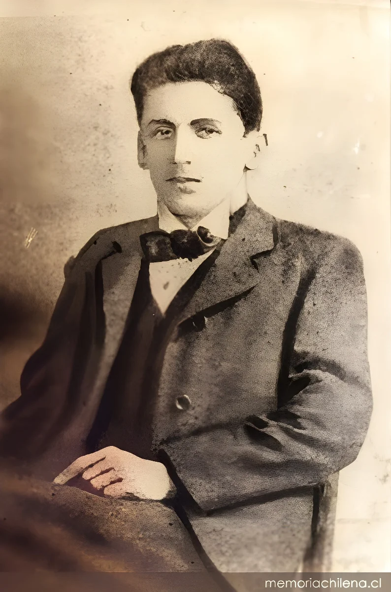Carlos Pezoa Véliz a los 21 años, en Valparaíso, 1903 — 1903 | Chile de Ayer