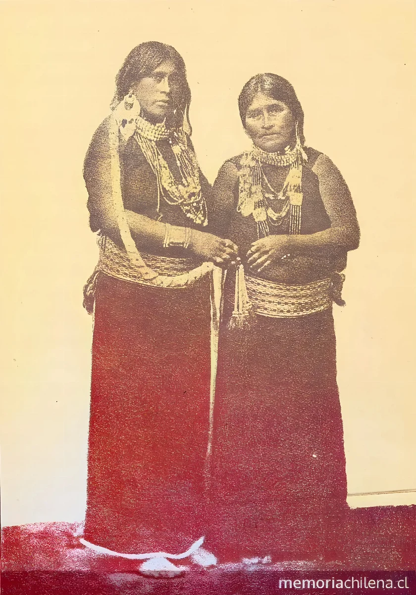 Mujeres mapuche — 1881 | Chile de Ayer