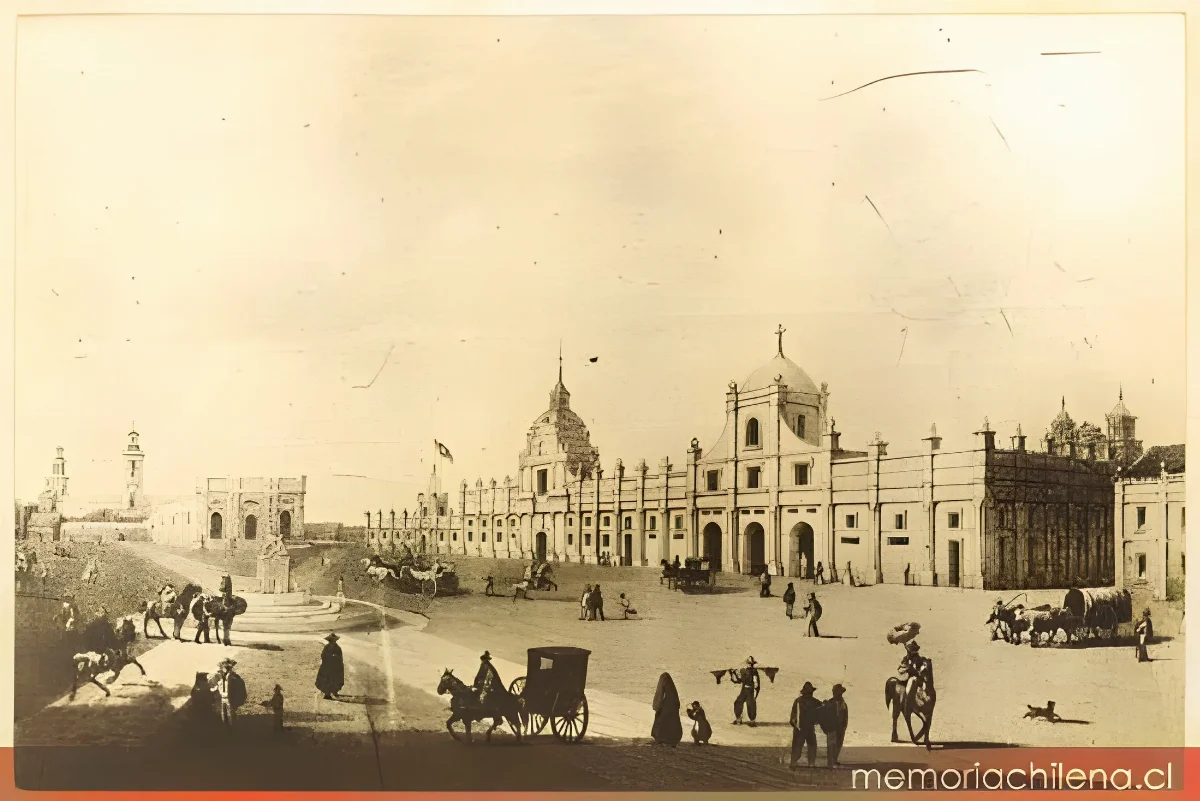 Plaza de Armas de Santiago, hacia 1830 — 1830 | Chile de Ayer