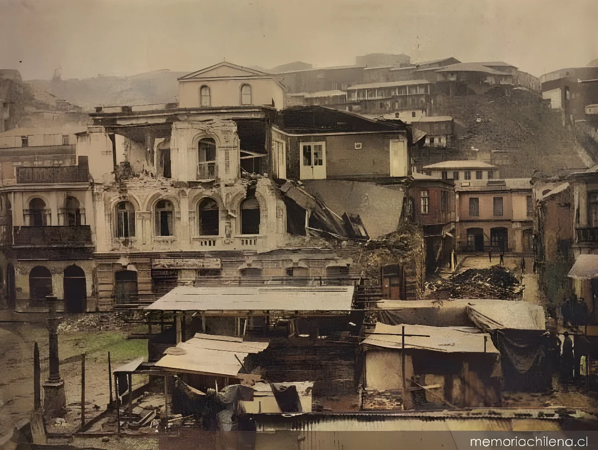Plaza Echaurren de Valparaíso, 1906 — 1906 | Chile de Ayer