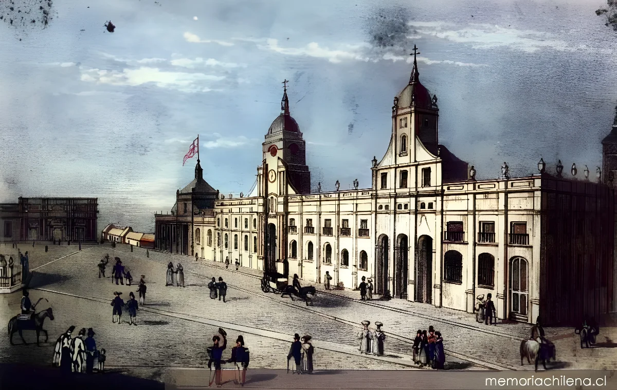 Edificio de la Real Audiencia, siglo XIX — 1800 | Chile de Ayer