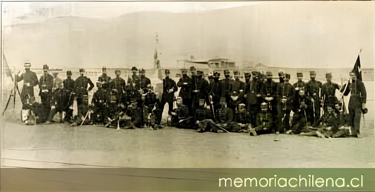 Regimiento 4° de línea, hacia 1880 — 1880 | Chile de Ayer