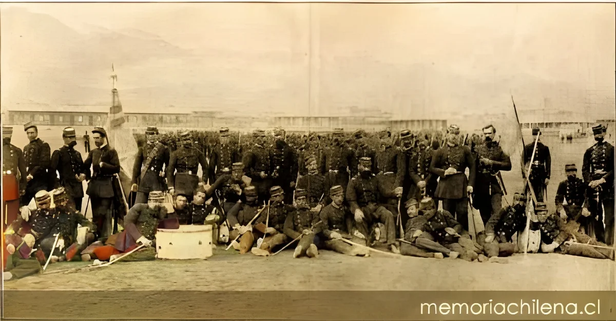 Regimiento de Infantería Buin, hacia 1880 — 1880 | Chile de Ayer