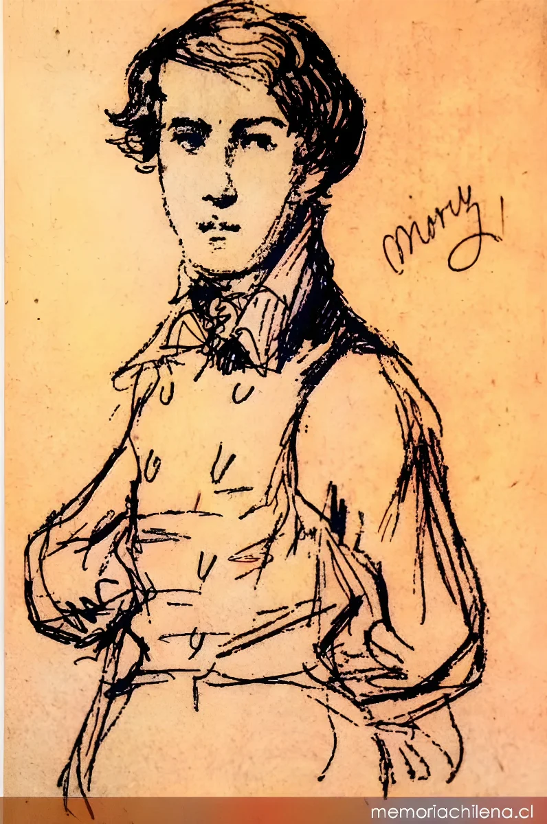 Autoretrato: Juan Mauricio Rugendas en 1818 — 1818 | Chile de Ayer