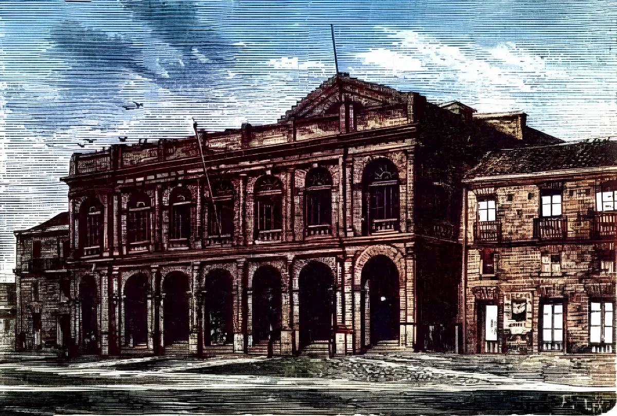 Teatro Municipal de Santiago en 1872. — 1872 | Chile de Ayer