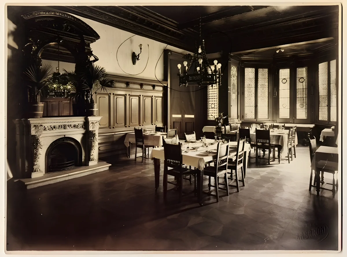 Comedor Club Valparaíso — aprox. 1890–1930 | Chile de Ayer