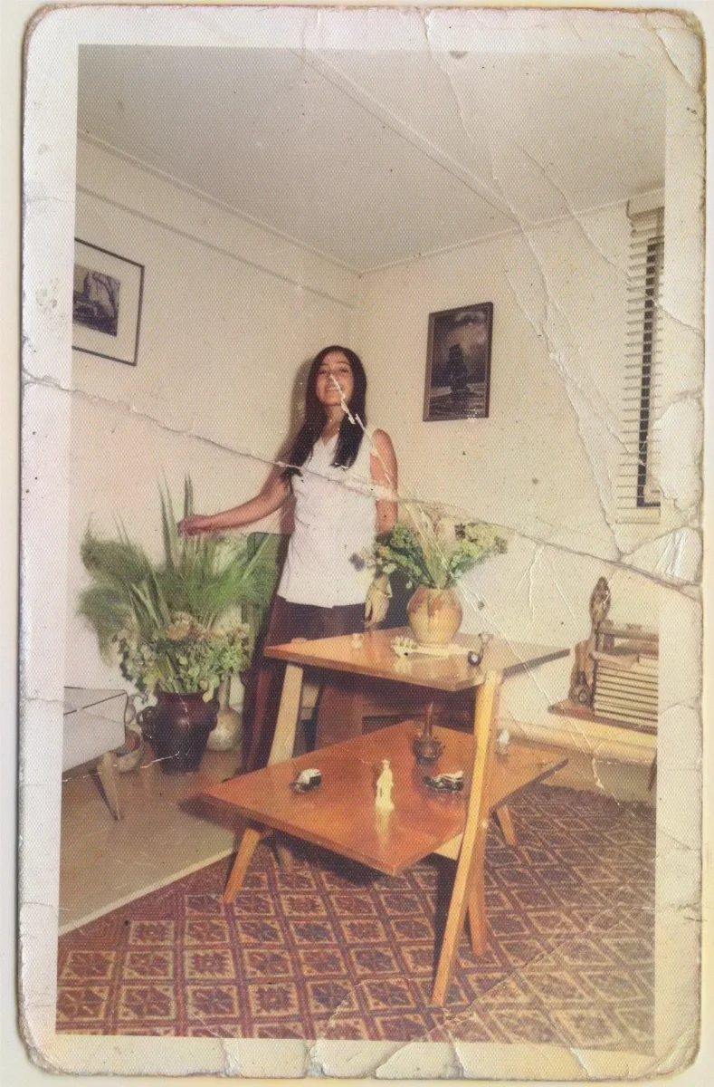 Ana María López en su lugar de trabajo — Calle Larga — 1971 | Chile de Ayer