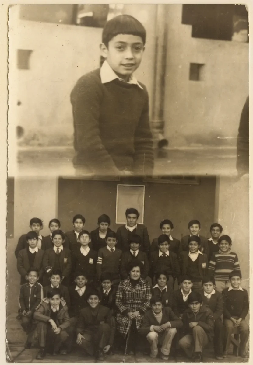 Marcelo Silva y Recuerdo de sus compañeros de curso — Los Andes — 1979 | Chile de Ayer