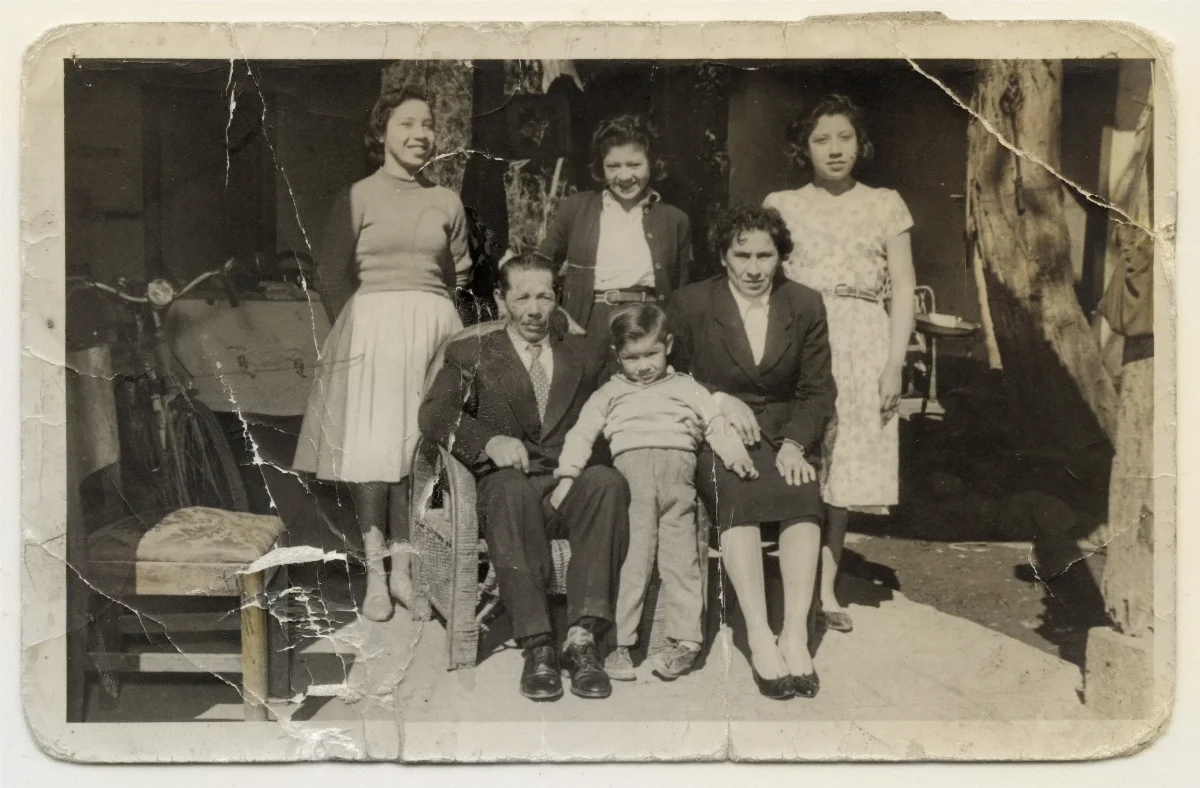 Familia Salinas Salinas — Calle Larga — 1954 | Chile de Ayer