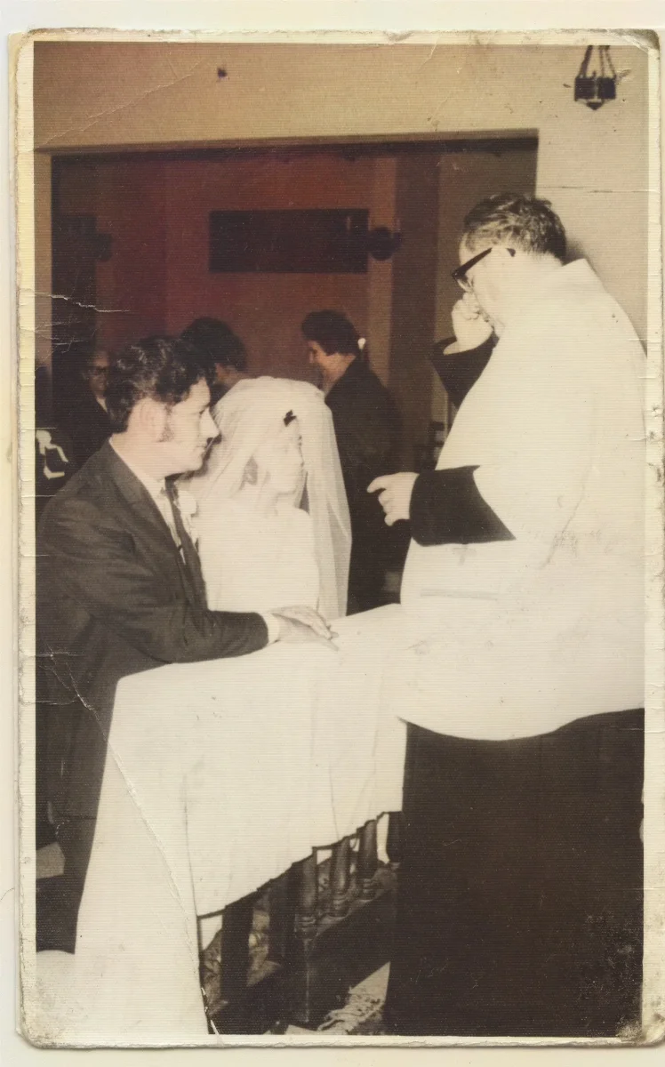 Misa de matrimonio Santibañez Salinas — Calle Larga — 1963 | Chile de Ayer