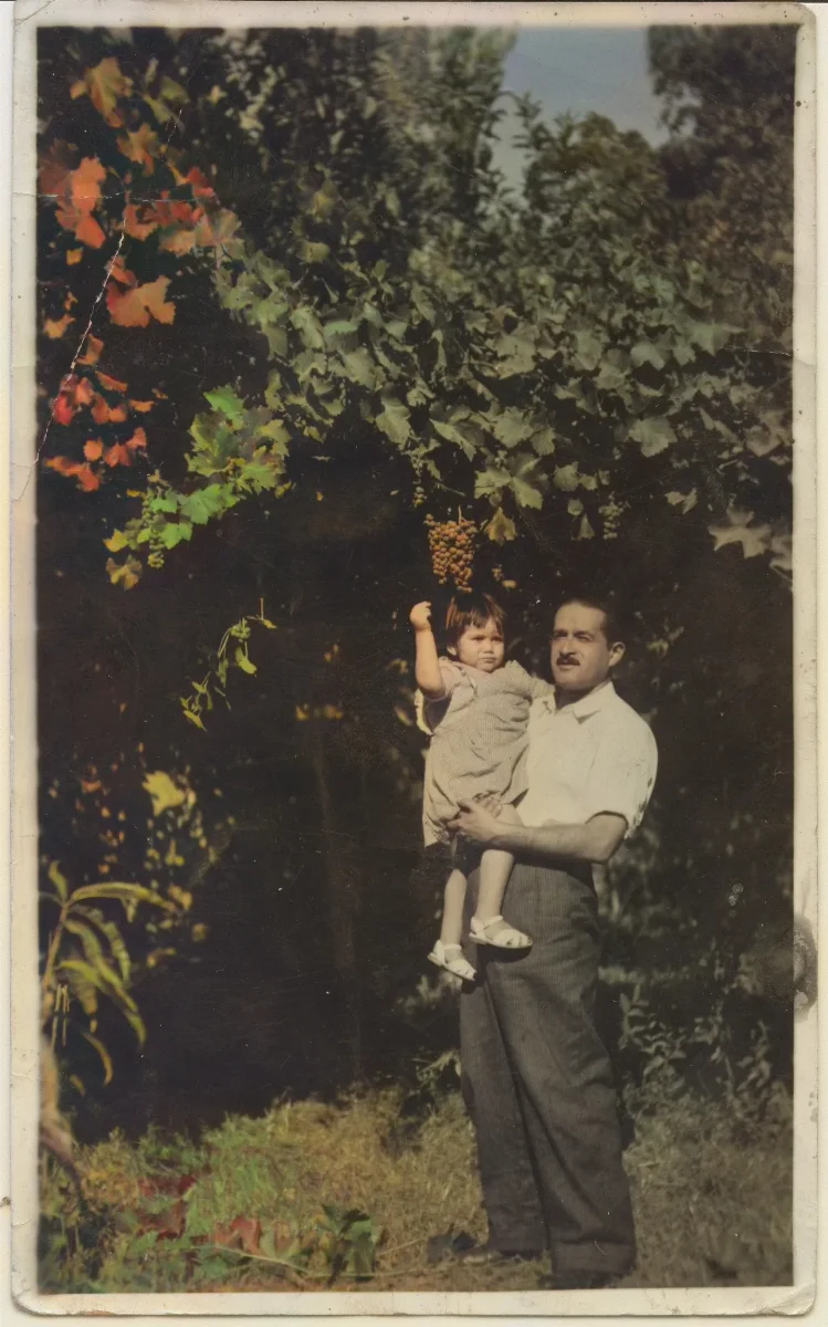 Familiares en casa de campo — Pocuro — 1944 | Chile de Ayer