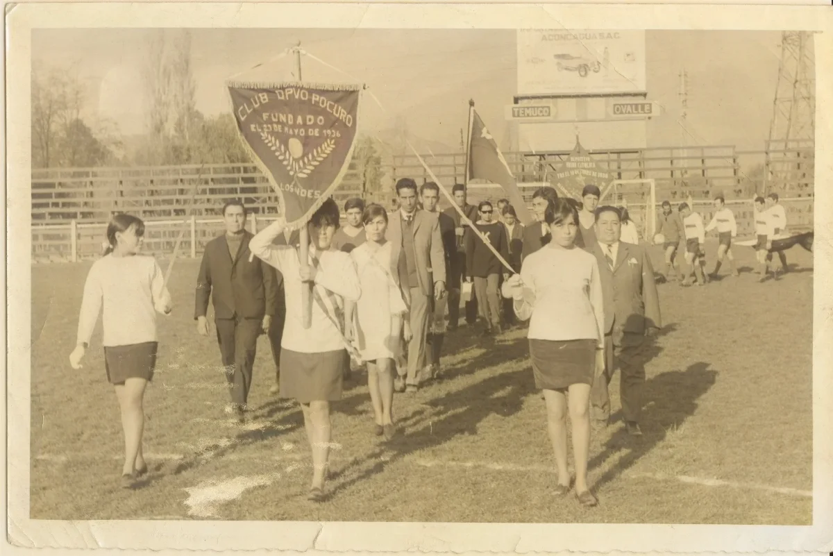 Desfile Club Deportivo Pocuro — Los Andes — 1968 | Chile de Ayer
