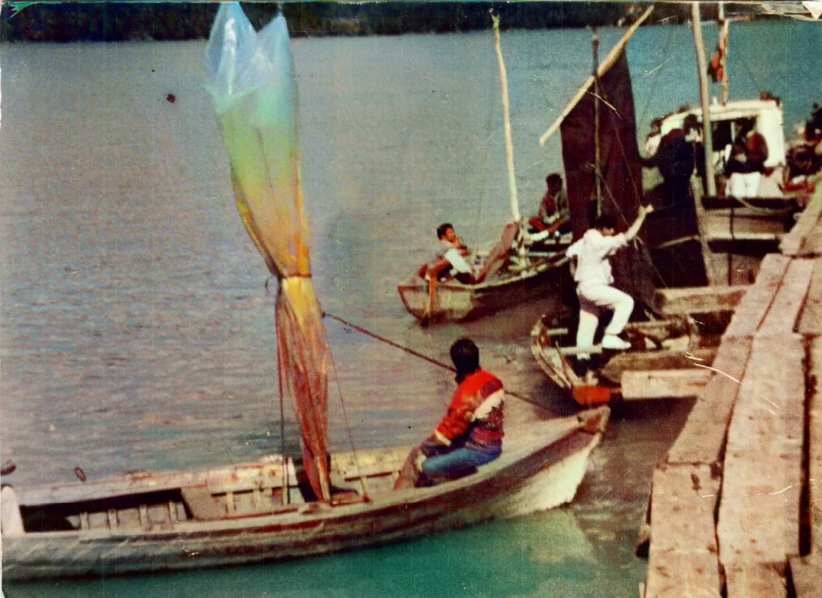 Reata a vela — Caleta Tortel — 1988 | Chile de Ayer