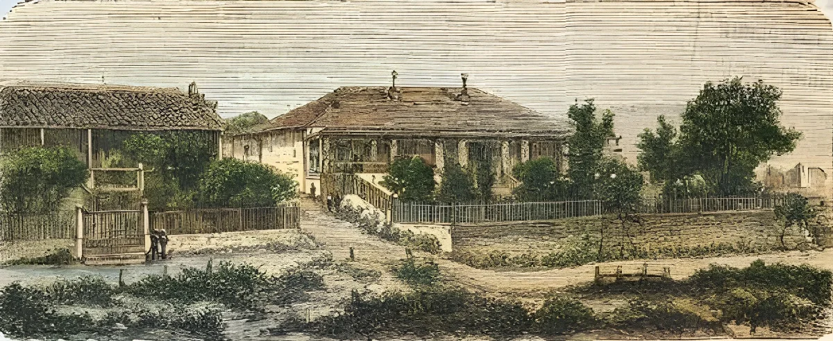 Valparaíso - Casas en el Cerro Alegre — 1872 | Chile de Ayer
