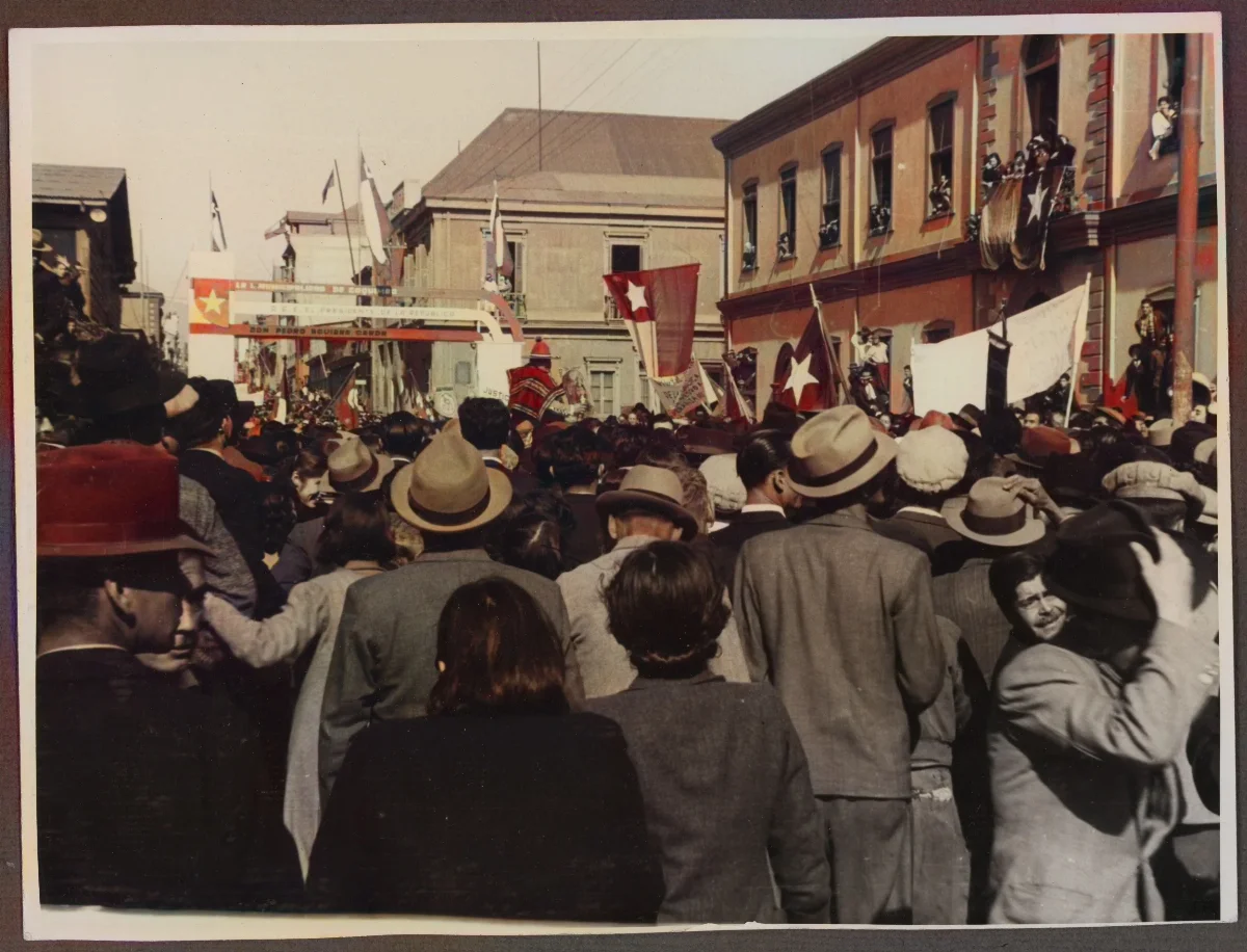 Homenaje de la comunidad por la visita del presidente a la comuna — Coquimbo — 1939 | Chile de Ayer