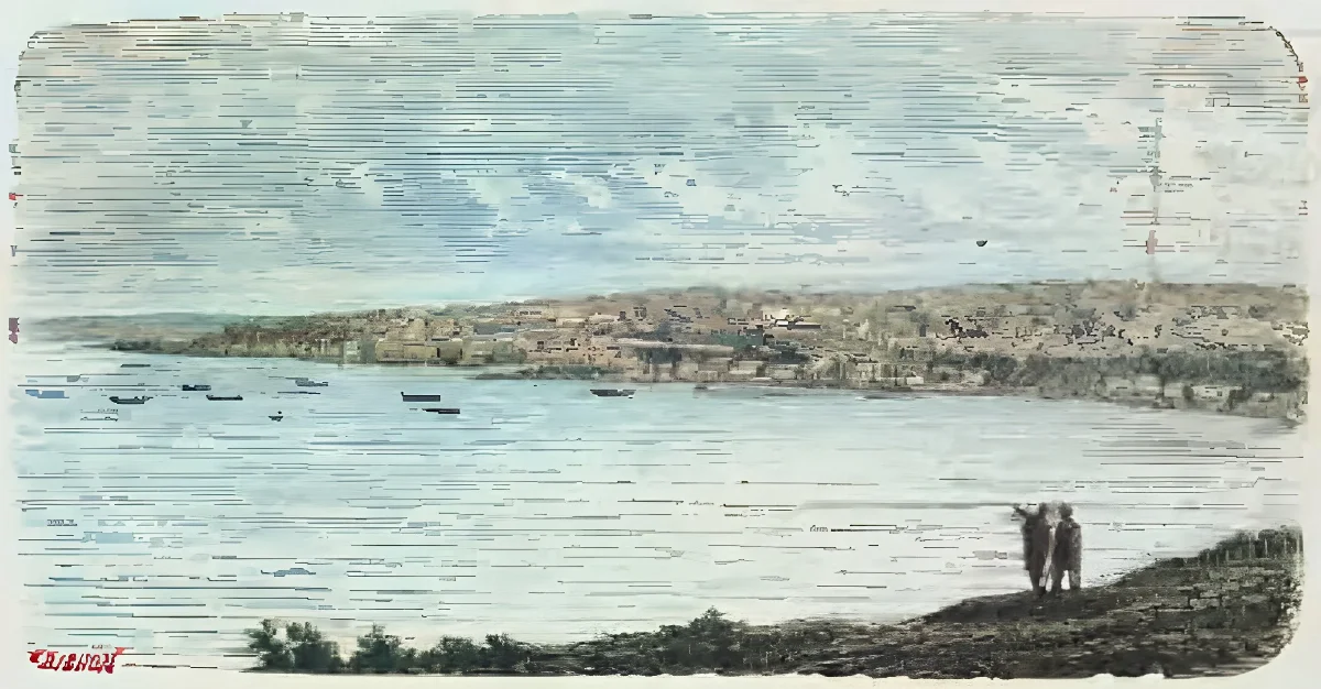 Ancud - Vista jeneral — 1872 | Chile de Ayer