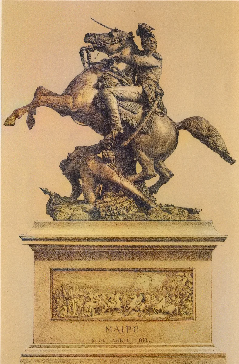 Estatua de Bernardo O'Higgins — 1872 | Chile de Ayer