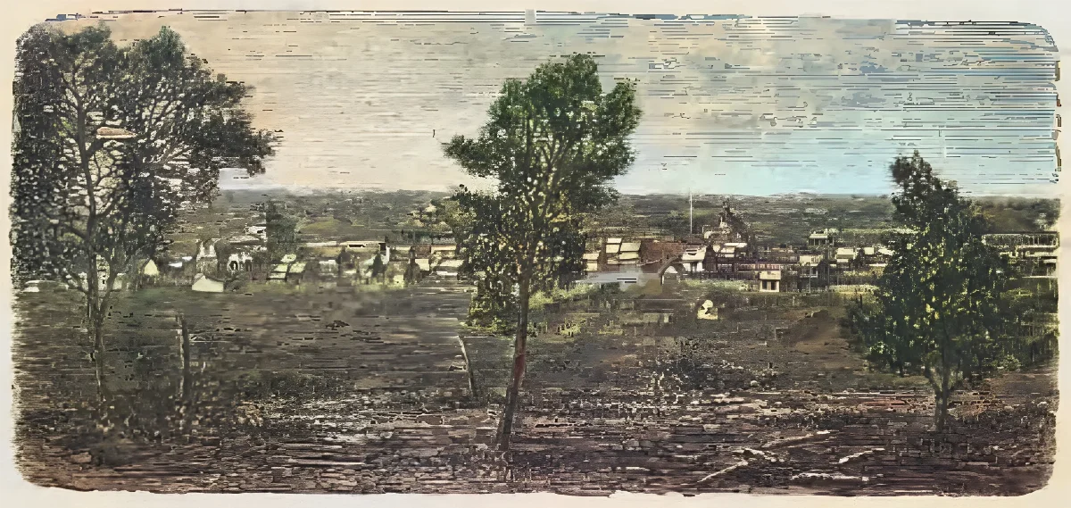 Punta Arenas - Vista jeneral — 1872 | Chile de Ayer