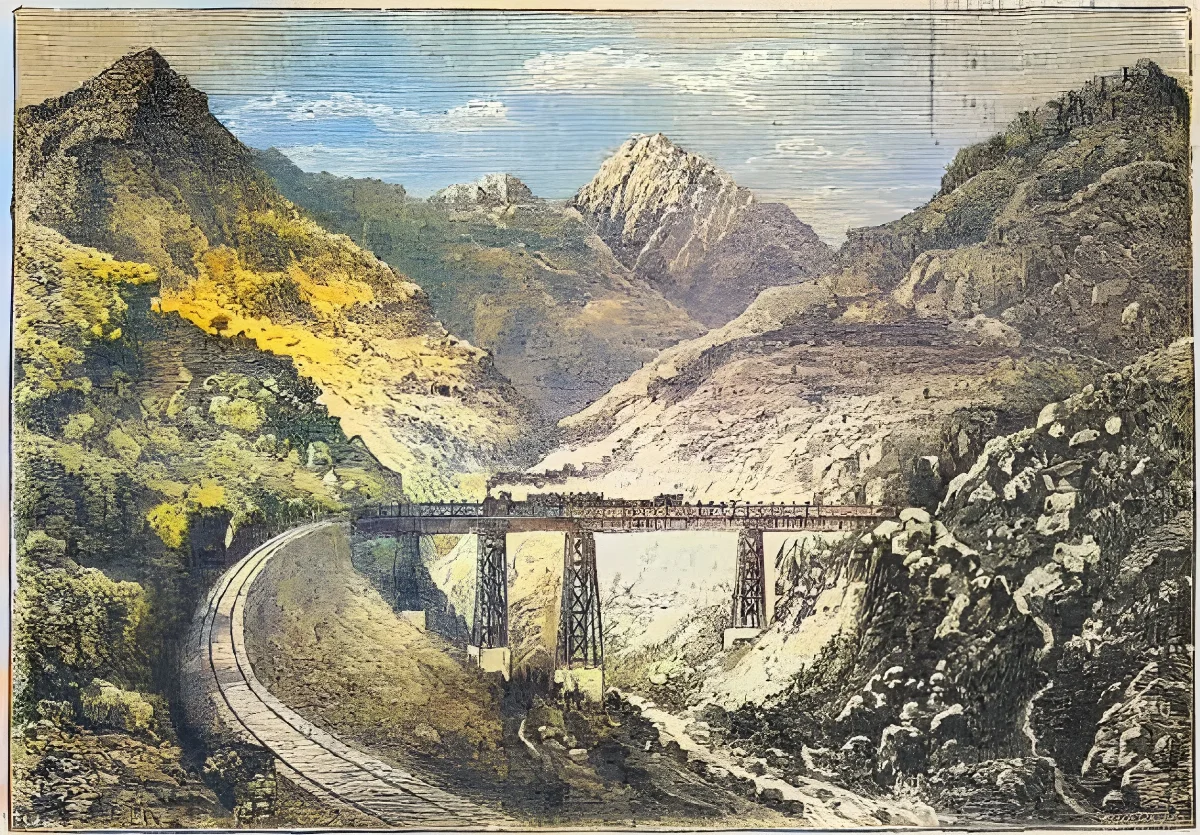 Santiago - Puente de los Maquis — 1872 | Chile de Ayer